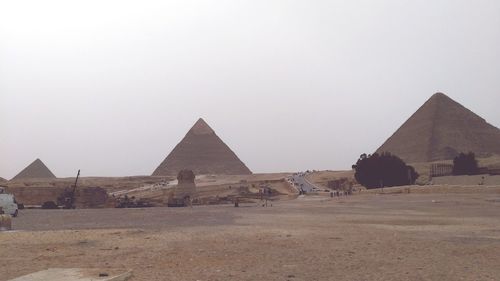 Tourists in a desert