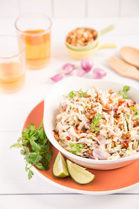 Close-up of salad in plate