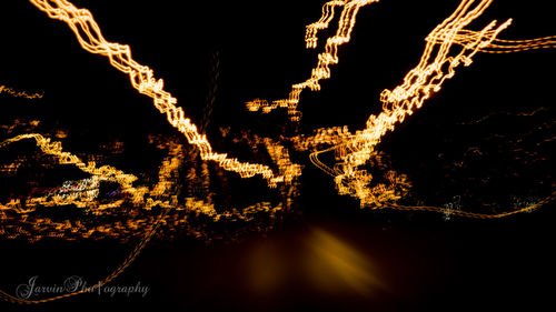 View of illuminated tunnel