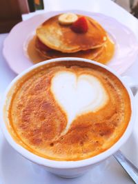 Close-up of coffee on table