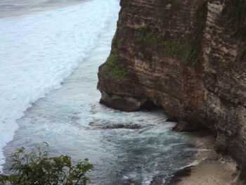 Close-up of rocks in sea