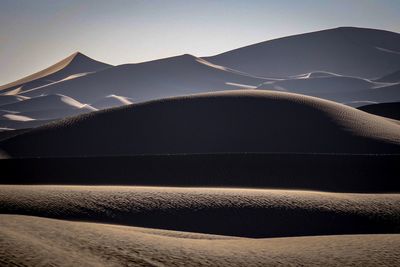 Scenic view of desert against sky