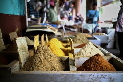 Close-up of food for sale at market stall