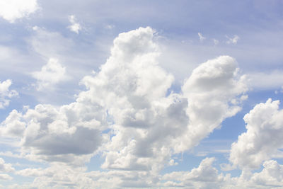 Low angle view of clouds in sky