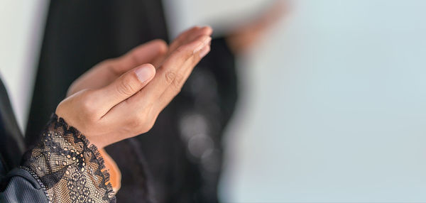 Close-up of hands