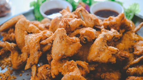 Lots of fried chicken
