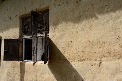 Exterior of abandoned house