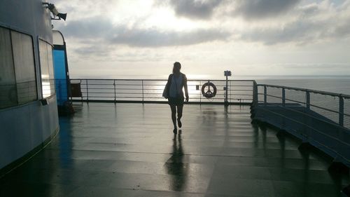 Woman in sea
