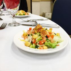 Close-up of salad in plate