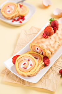 Close-up of cake on plate