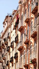 Low angle view of residential building