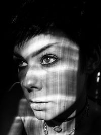 Close-up portrait of young woman