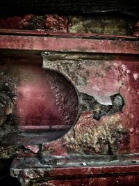Close-up of old wooden door