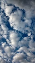 Low angle view of cloudy sky