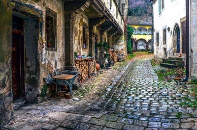 Interior of abandoned building