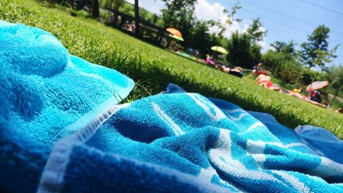 Close-up of blue background