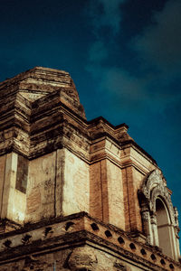 Low angle view of historic building against sky