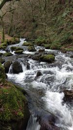 River flowing through rocks