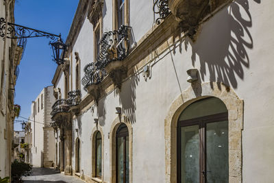 Low angle view of historic building