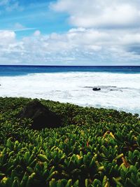 Scenic view of sea against sky