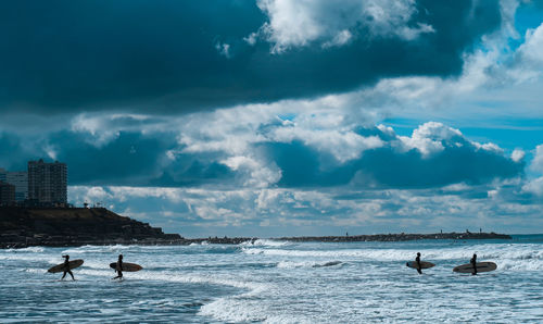 Scenic view of sea against sky