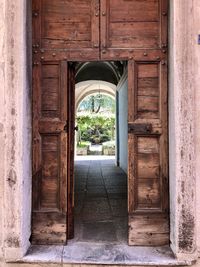 Entrance of old building