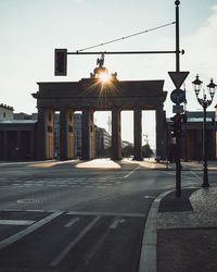 Brandenburg gate against sky