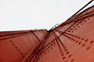 Low angle view of built structure against clear sky