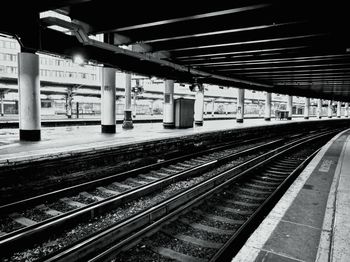 Railroad station platform