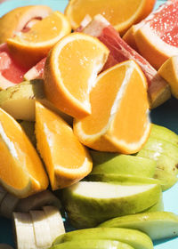 Full frame shot of oranges