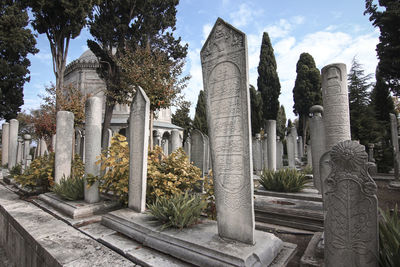 Exterior of temple against sky