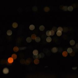 Defocused lights at night