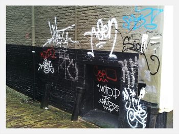 Graffiti on wall