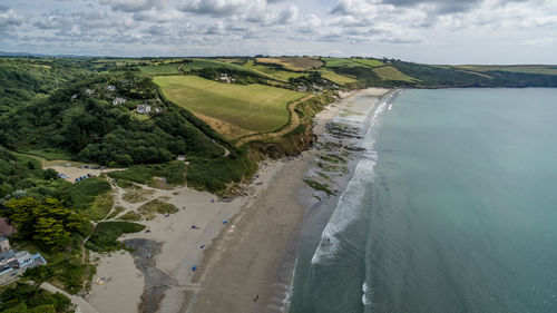 Scenic view of river against sky