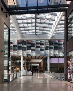 People walking in shopping mall