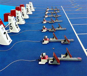 High angle view of boats in water