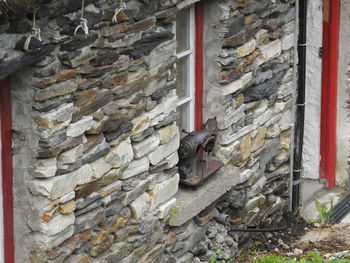 Staircase of abandoned house