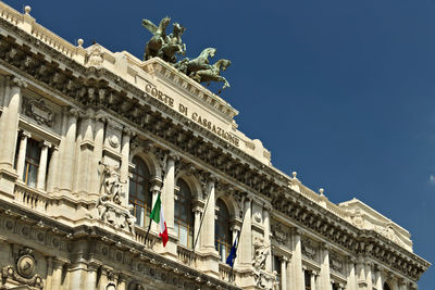 Low angle view of historical building