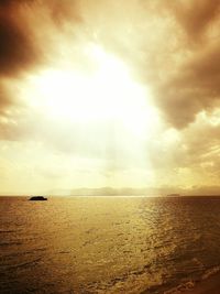 Dramatic sky over sea