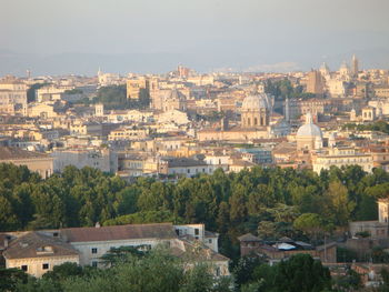 High angle view of city