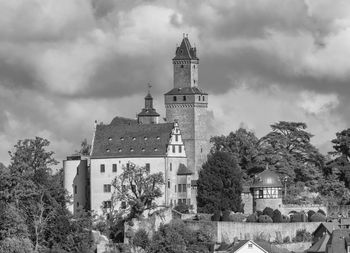 View of the old town and castle of kronberg im taunus, germany