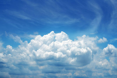 Low angle view of clouds in sky