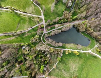 High angle view of water