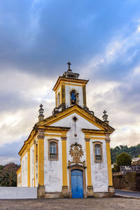 Low angle view of church against sky