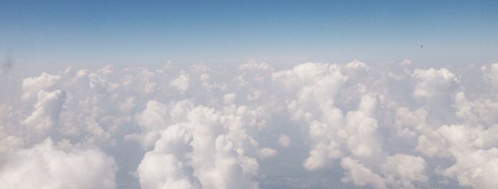 Low angle view of cloudy sky