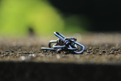 Close-up of metal chain