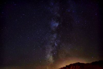 Low angle view of starry sky
