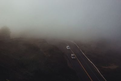 Car on road against sky