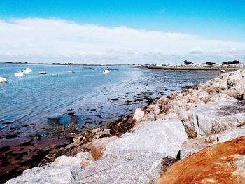 Scenic view of sea against sky