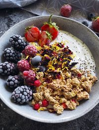 Close-up of fruits in bowl